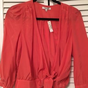 Madewell Silk Wrap Top